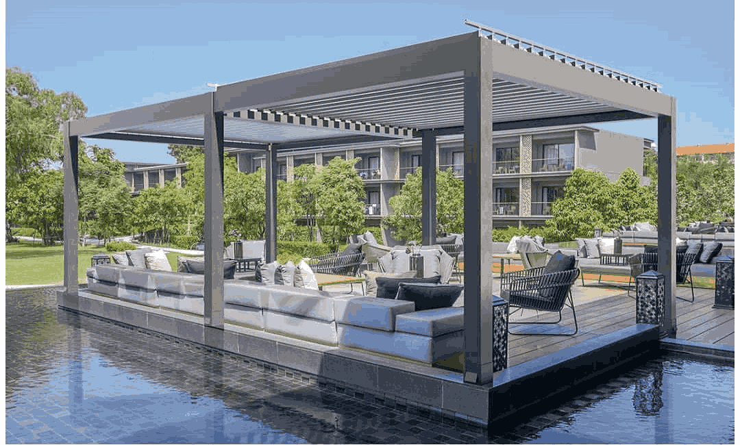 Pergola-aus-Aluminium